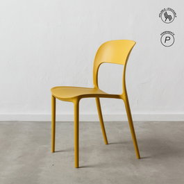 Silla Apilable Amarillo Polipropileno 43 X 43 X 83,20 cm (Set de 4)