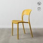Silla Apilable Amarillo Polipropileno 43 X 43 X 83,20 cm (Set de 4)