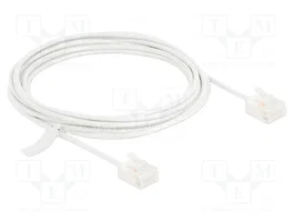 DeLOCK Cable de red RJ45 Cat.6 UTP Ultra Slim 3 m blanco