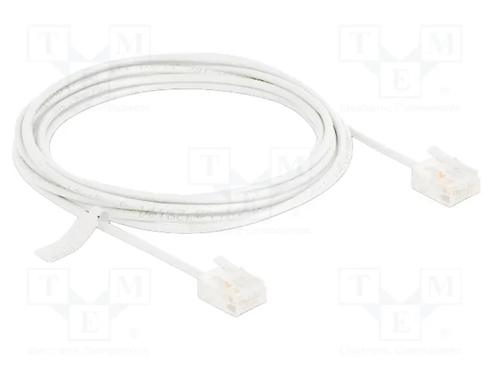 DeLOCK Cable de red RJ45 Cat.6 UTP Ultra Slim 3 m blanco DeLOCK Cable de red RJ45 Cat.6 UTP Ultra Slim 3 m blanco