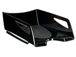 Cep Bandeja sobremesa cep maxi de gran capacidad, plástico negro, 386x270x115 mm, A4