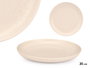 VESSIA Plato de Postre Moteado Crema 20 cm (Pack de 36) de Loza