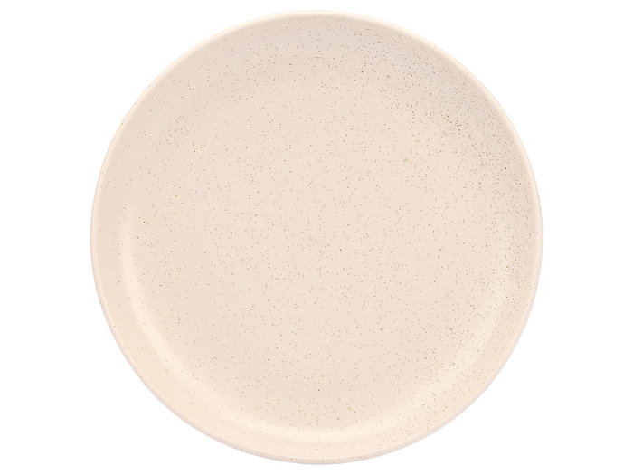 VESSIA Plato de Postre Moteado Crema 20 cm (Pack de 36) de Loza