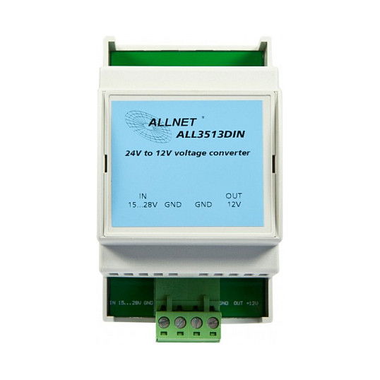 ALLNET Convertidor DC-DC 12V/1.5A, Paso Abajo, Entrada 15-36VDC, Salida 12VDC/24V a 12V