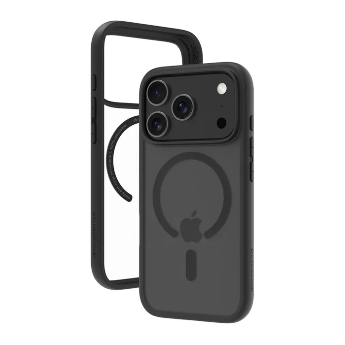 Apple iPhone 17 Pro - Funda Grenen MS Negro, Protección Contra Impactos (hasta 2m), Carga Inalámbrica Compatible
