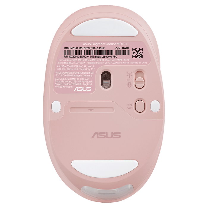 ASUS Fragrance MD101 Ratón Inalámbrico Rosa