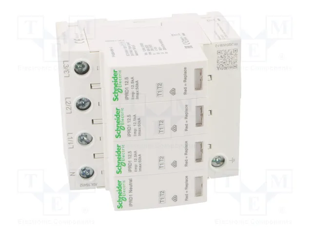 Schneider Kombiableiter Typ A9L16482 1+2 Acti9 iPRD1 12.5r 3P+N 400V AC Schneider Kombiableiter Typ A9L16482 1+2 Acti9 iPRD1 12.5r 3P+N 400V AC
