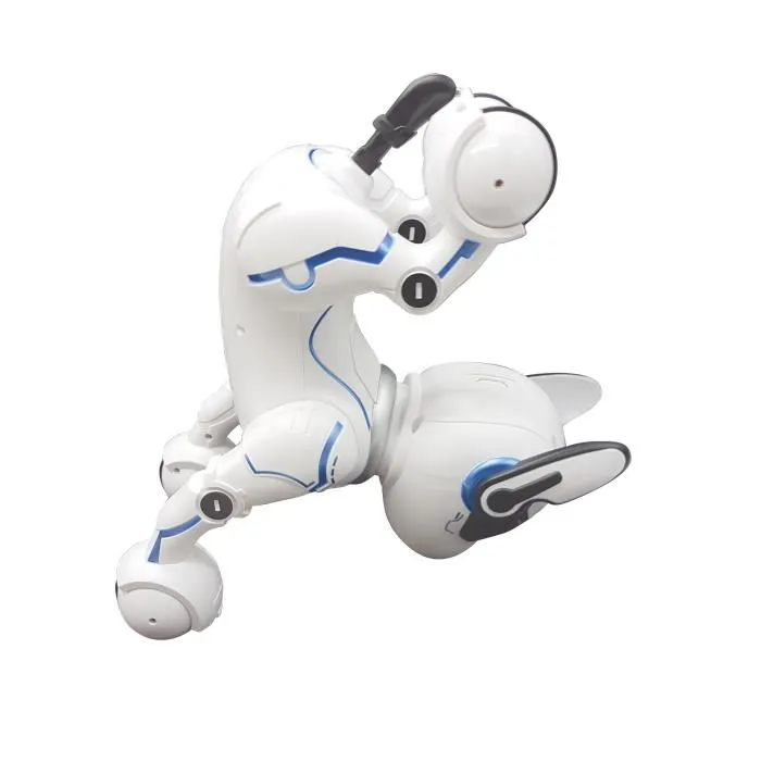 Lexibook Power Puppy - Mi perro robot inteligente, programable y táctil con control remoto, enseña números, baila y canta