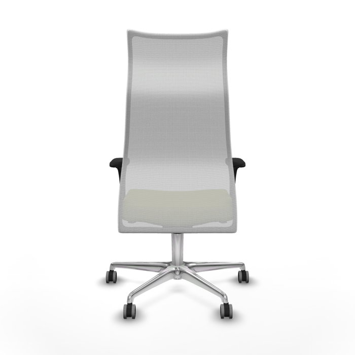 PIQUERAS Y CRESPO Sillón Albacete Verde oliva y Blanco con Mecanismo Sincro y Base de Aluminio