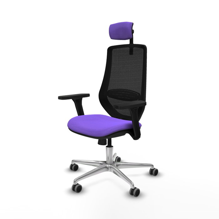 PIQUERAS Y CRESPO Silla de oficina Mardos con mecanismo Sincro, Lila y Negro PIQUERAS Y CRESPO Silla de oficina Mardos con mecanismo Sincro, Lila y Negro