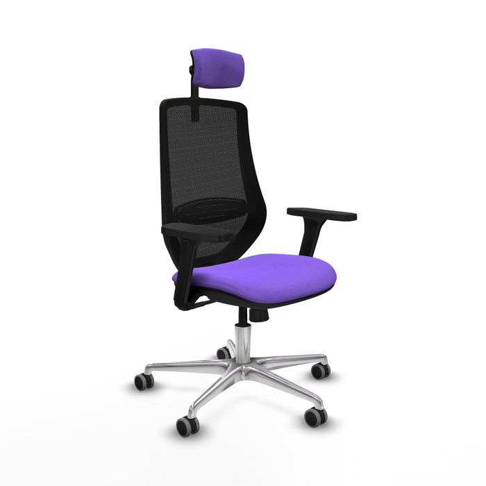 PIQUERAS Y CRESPO Silla de oficina Mardos con mecanismo Sincro, Lila y Negro PIQUERAS Y CRESPO Silla de oficina Mardos con mecanismo Sincro, Lila y Negro