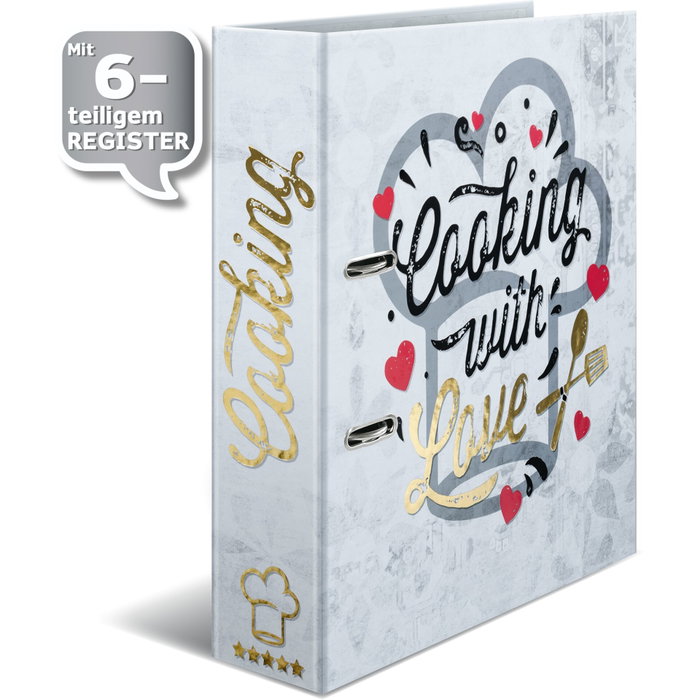 HERMA Archivador de recetas Cooking with Love A4 HERMA Archivador de recetas Cooking with Love A4