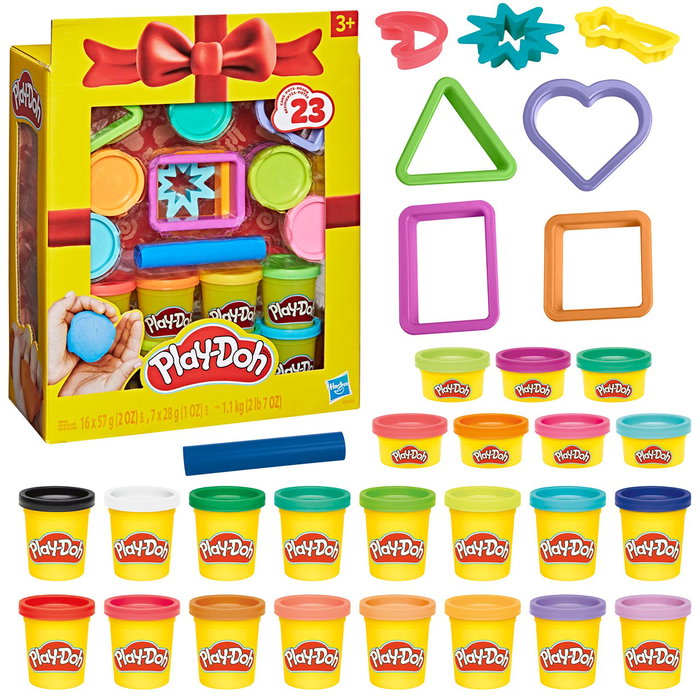 Play-Doh Set Regalo con 23 Botes de Plastilina y 8 Accesorios +3 años G3475 Play-Doh Set Regalo con 23 Botes de Plastilina y 8 Accesorios +3 años G3475