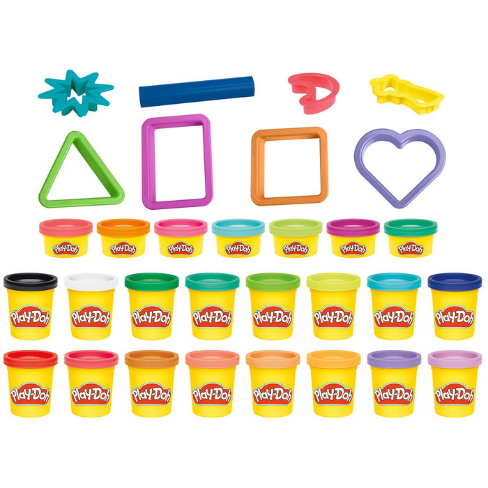Play-Doh Set Regalo con 23 Botes de Plastilina y 8 Accesorios +3 años G3475 Play-Doh Set Regalo con 23 Botes de Plastilina y 8 Accesorios +3 años G3475
