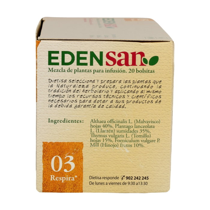 Dietisa Edensan 03 Bto Infusiones 20 filtros