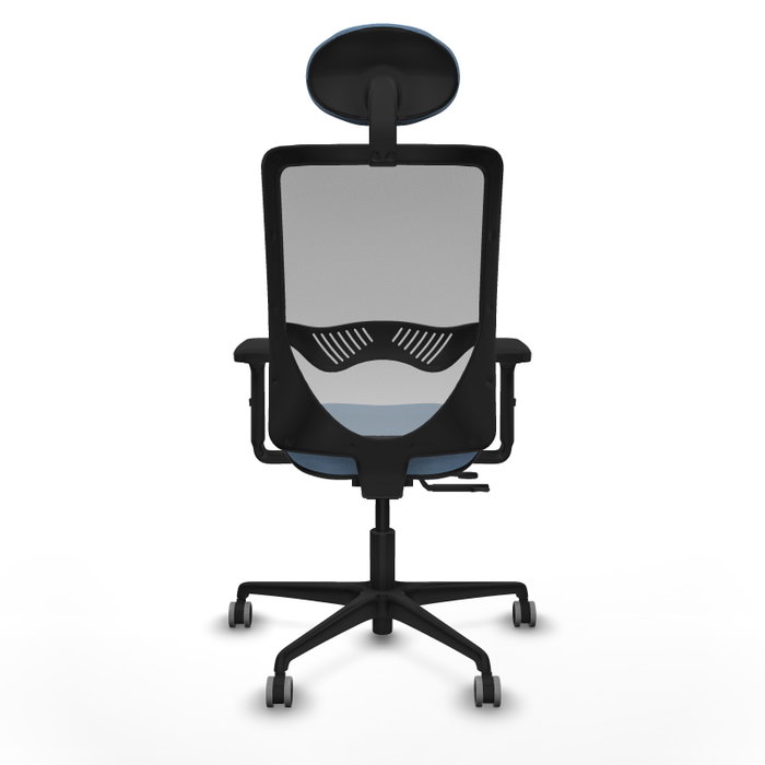 PIQUERAS Y CRESPO Silla de oficina Zulema con mecanismo Sincro/Traslack, Azul cielo y Gris PIQUERAS Y CRESPO Silla de oficina Zulema con mecanismo Sincro/Traslack, Azul cielo y Gris