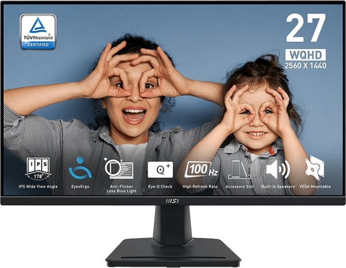 MSI PRO MP275Q Monitor IPS 27 pulg. WQHD 100Hz Negro