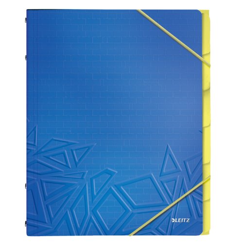 LEITZ Carpeta Clasificadora Urban Chic A4 con 6 Separadores Azul (Set de 4) LEITZ Carpeta Clasificadora Urban Chic A4 con 6 Separadores Azul (Set de 4)