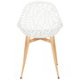 Home Deco Factory Silla de Exterior Blanca Lucena 52,3x53,3 cm H.83,4 cm