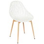 Home Deco Factory Silla de Exterior Blanca Lucena 52,3x53,3 cm H.83,4 cm