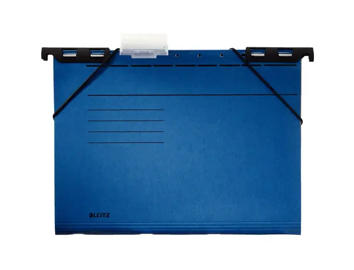 Leitz Divide-It-Up Carpeta Colgante Din A4 con Visor Rígido y Ganchos Móviles - Azul