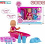 Vicam Muñeco Baby Pipi Comiditas con bañera