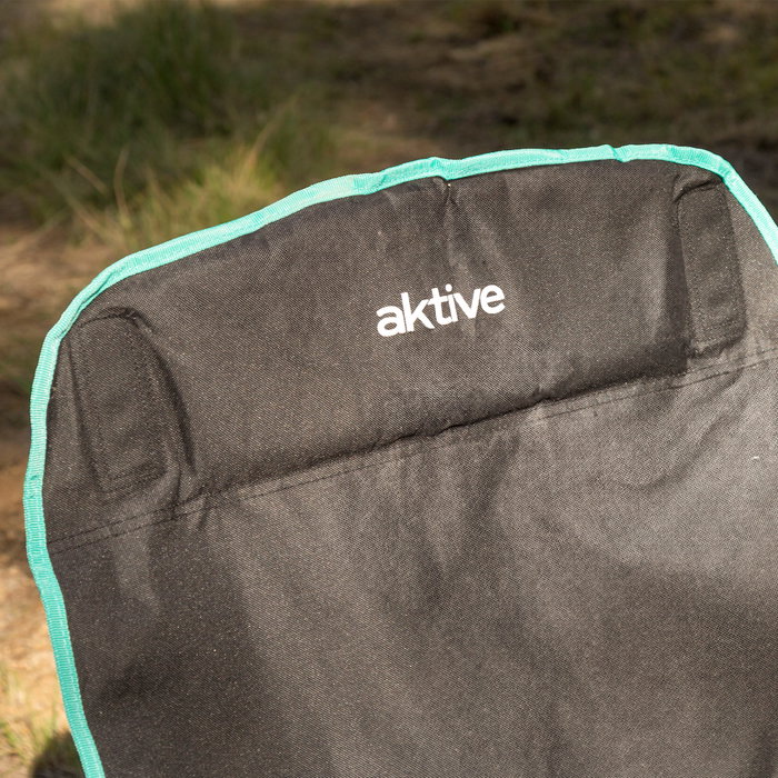AKTIVE Silla de camping plegable con bolsa