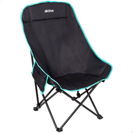 AKTIVE Silla de camping plegable con bolsa