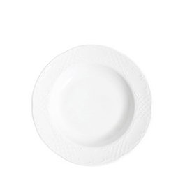 Porvasal Augusta Plato Hondo de Porcelana para Vajilla - 22 cm (Set de 12)