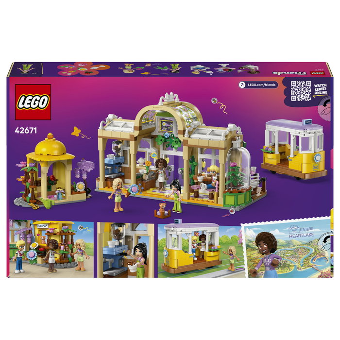 LEGO Friends 42671 Cafetería Botánica y Floristería, Juego de Construcción 1138 Piezas, Multicolor