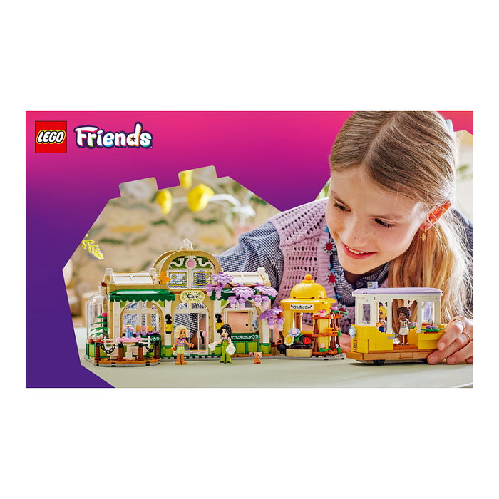 LEGO Friends 42671 Cafetería Botánica y Floristería, Juego de Construcción 1138 Piezas, Multicolor