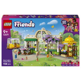 LEGO Friends 42671 Cafetería Botánica y Floristería, Juego de Construcción 1138 Piezas, Multicolor