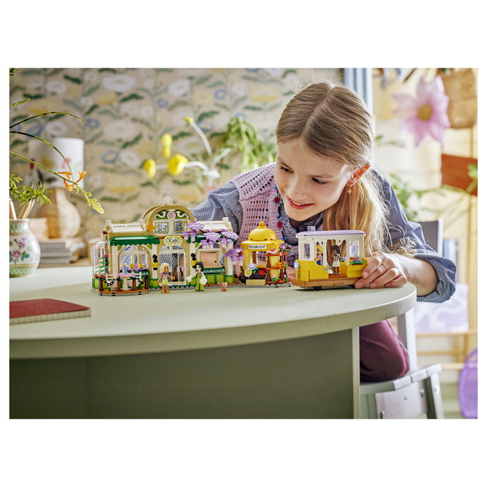 LEGO Friends 42671 Cafetería Botánica y Floristería, Juego de Construcción 1138 Piezas, Multicolor