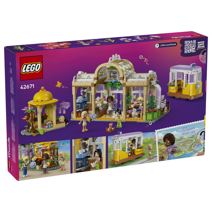 LEGO Friends 42671 Cafetería Botánica y Floristería, Juego de Construcción 1138 Piezas, Multicolor