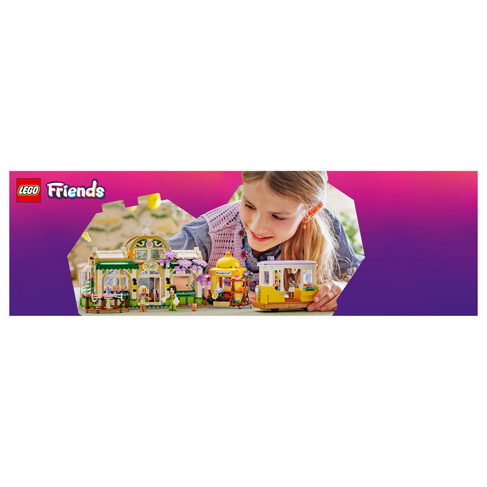 LEGO Friends 42671 Cafetería Botánica y Floristería, Juego de Construcción 1138 Piezas, Multicolor