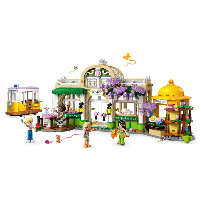 LEGO Friends 42671 Cafetería Botánica y Floristería, Juego de Construcción 1138 Piezas, Multicolor
