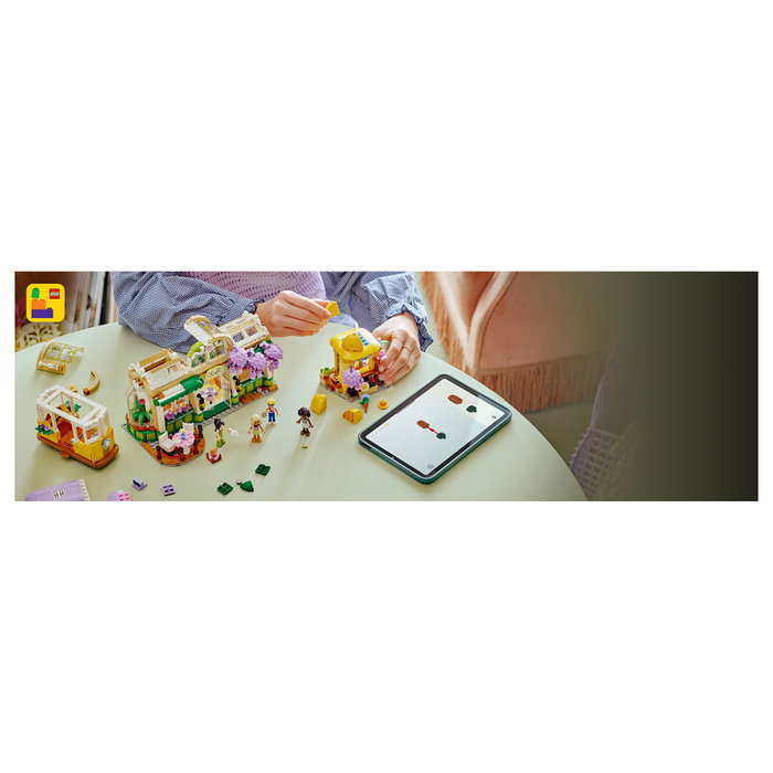 LEGO Friends 42671 Cafetería Botánica y Floristería, Juego de Construcción 1138 Piezas, Multicolor
