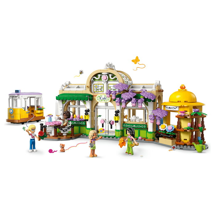 LEGO Friends 42671 Cafetería Botánica y Floristería, Juego de Construcción 1138 Piezas, Multicolor