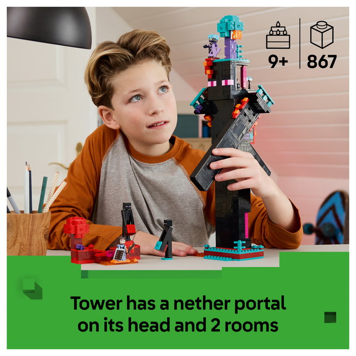 LEGO 21279 Minecraft Der Enderman-Turm Juego de Construcción 867 Piezas 9+ Años Multicolor LEGO 21279 Minecraft Der Enderman-Turm Juego de Construcción 867 Piezas 9+ Años Multicolor