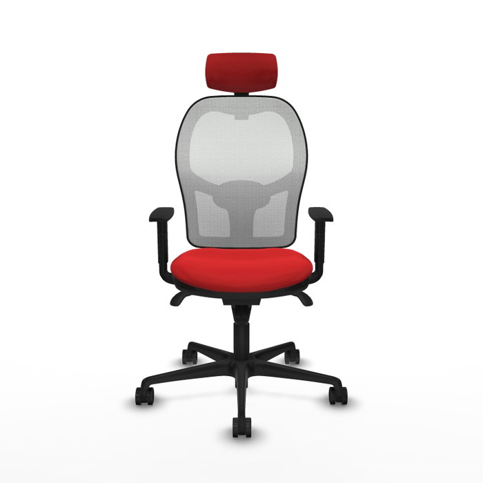PIQUERAS Y CRESPO Silla de oficina Jorquera Rojo/Blanco PIQUERAS Y CRESPO Silla de oficina Jorquera Rojo/Blanco