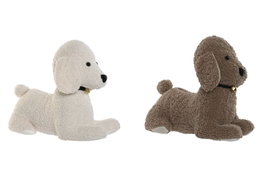 DKD Home Decor Sujetapuertas de Poliéster Perro Surtido de 2 Unidades