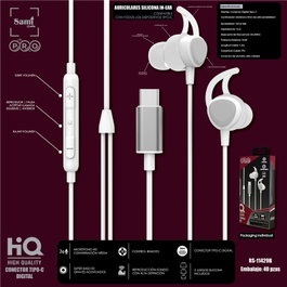 SAMI Auricular Pro Blanco, Auriculares con Conector Tipo-C Digital