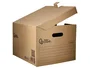 Liderpapel Cajon Contenedor para 3 Cajas de Archivo Definitivo Folio o 3 Archivadores A-Z Manual Carton Reciclado 387x333x260mm