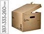 Liderpapel Cajon Contenedor para 3 Cajas de Archivo Definitivo Folio o 3 Archivadores A-Z Manual Carton Reciclado 387x333x260mm