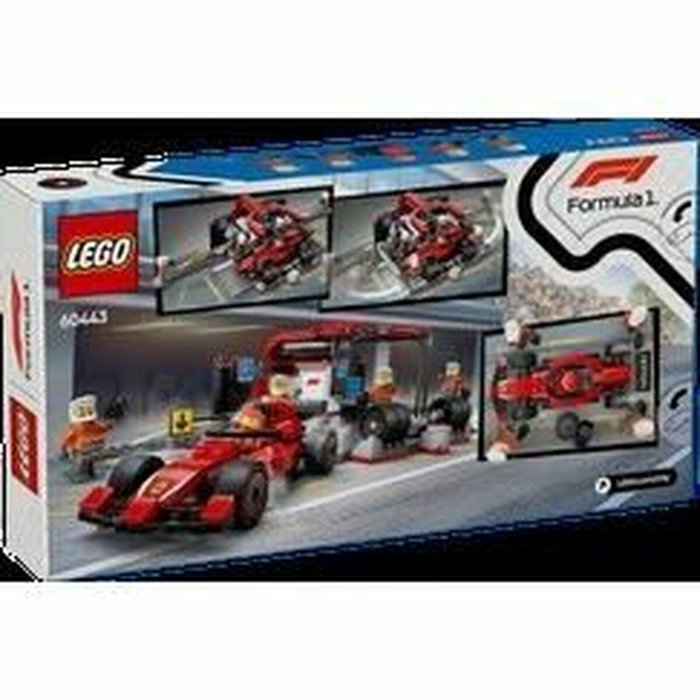 LEGO City Parada en Boxes de F1 y Equipo Mecánico con Ferrari