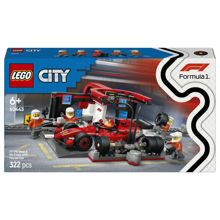 LEGO City Parada en boxes de F1 con coche Ferrari 60443