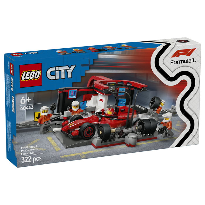 LEGO City Parada en boxes de F1 con coche Ferrari 60443