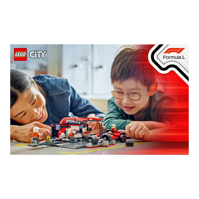 LEGO City Parada en boxes de F1 con coche Ferrari 60443