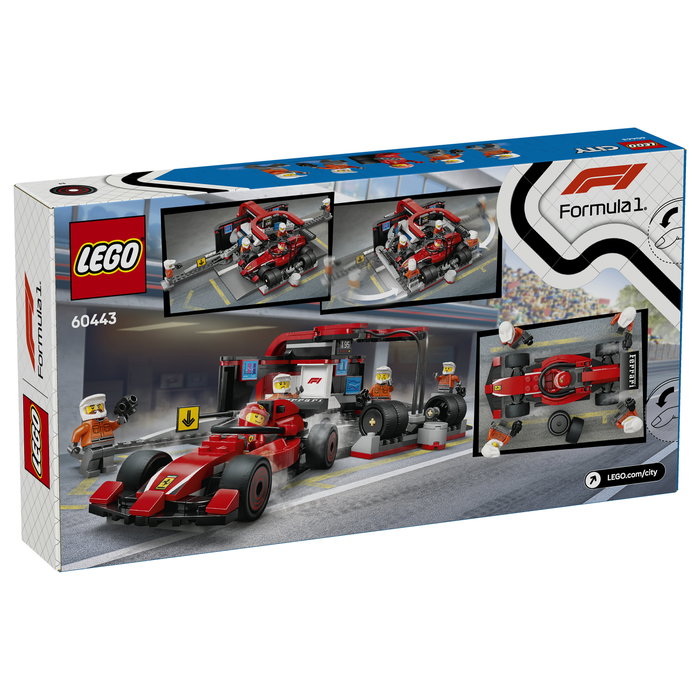 LEGO City Parada en boxes de F1 con coche Ferrari 60443