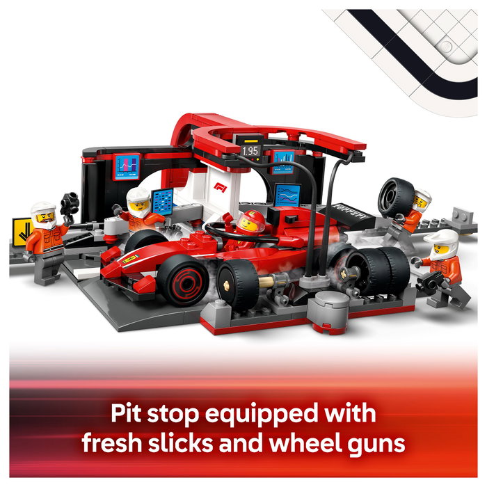 LEGO City Parada en boxes de F1 con coche Ferrari 60443